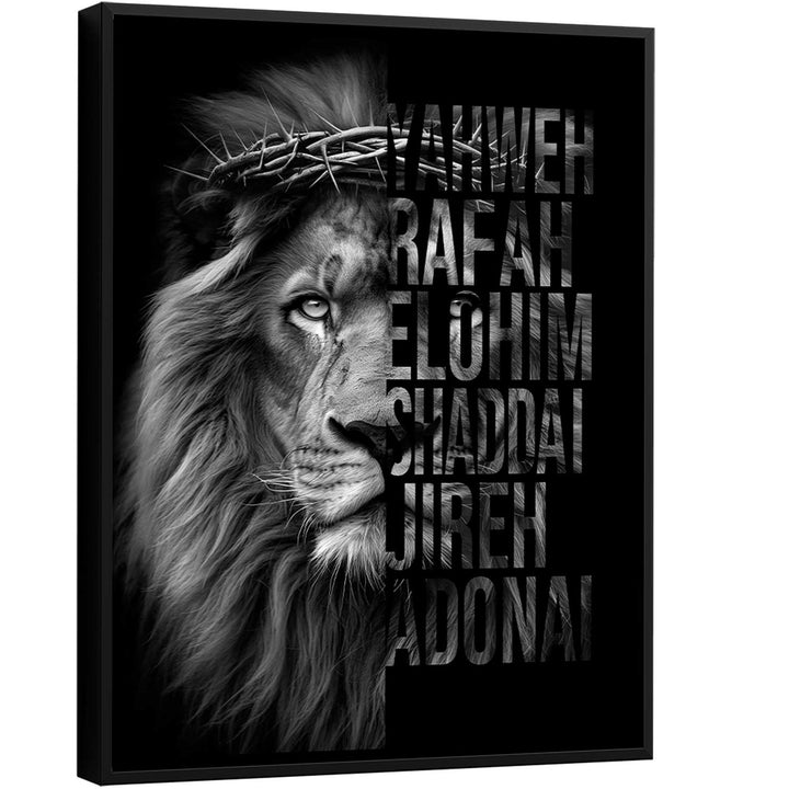 Lion of Judah and Named of God Sacred Art