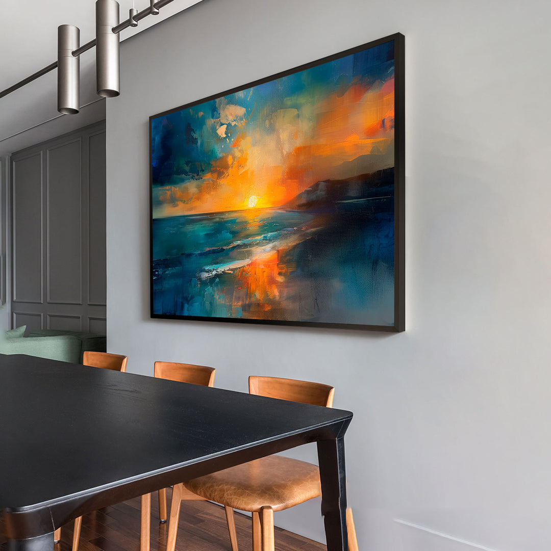 Abstract Sunset Nature Painting