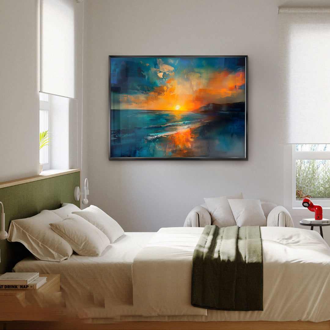 Abstract Sunset Nature Painting