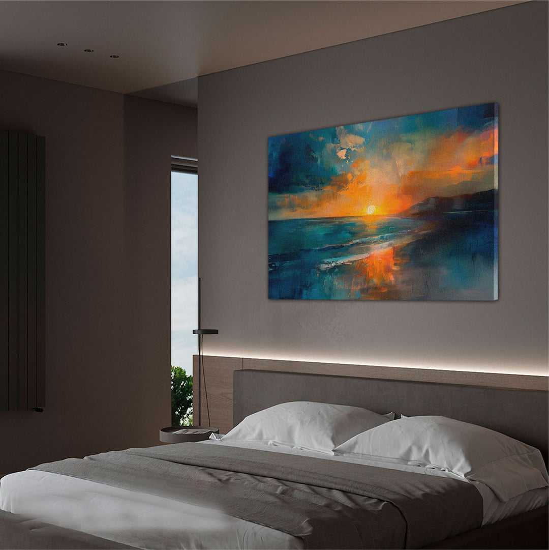 Abstract Sunset Nature Painting