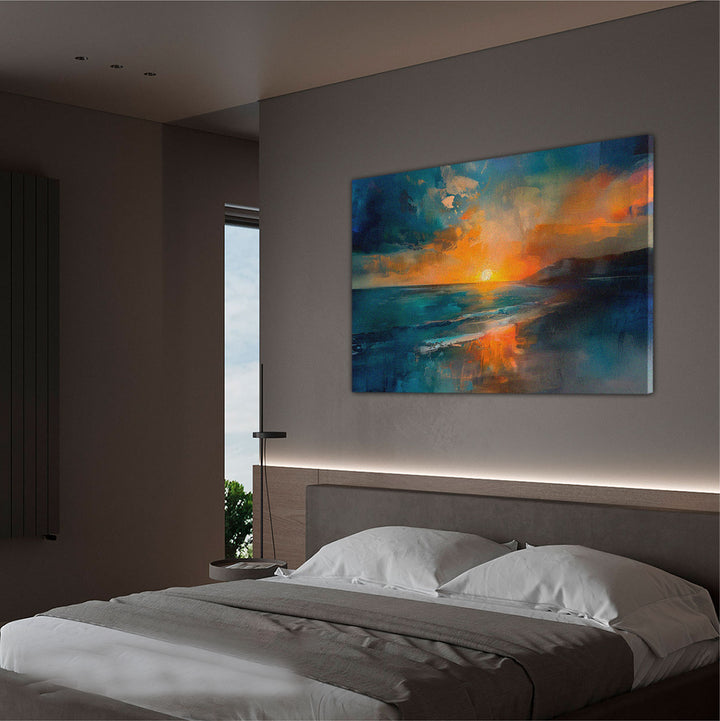 Abstract Sunset Nature Painting