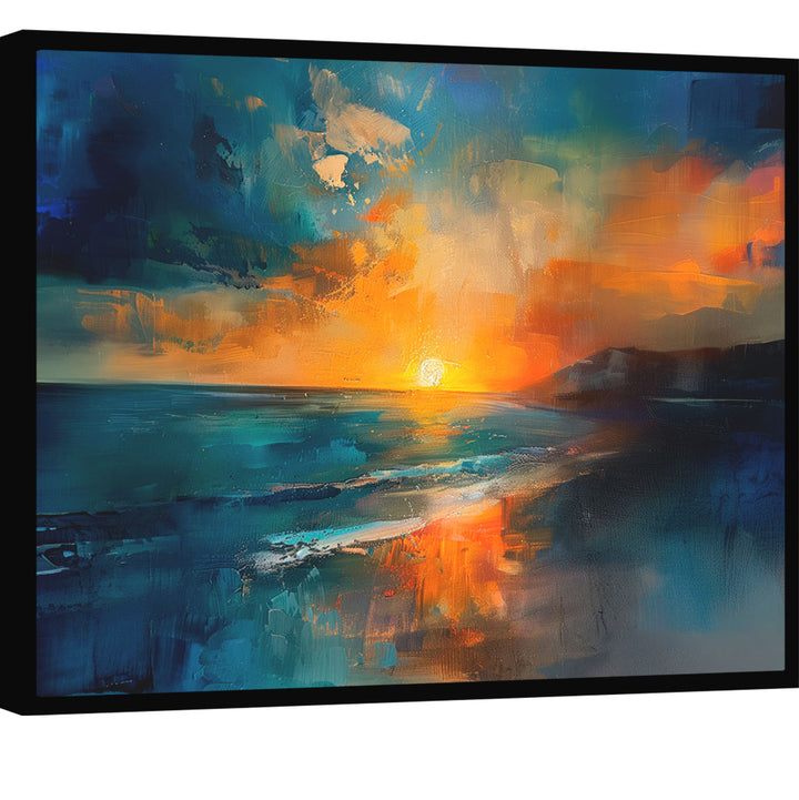 Abstract Sunset Nature Painting