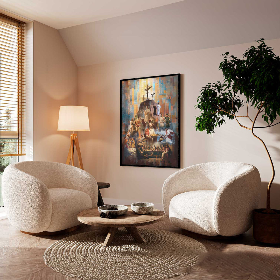 The Legacy of Christ Painting  Modern Christian Wall Art