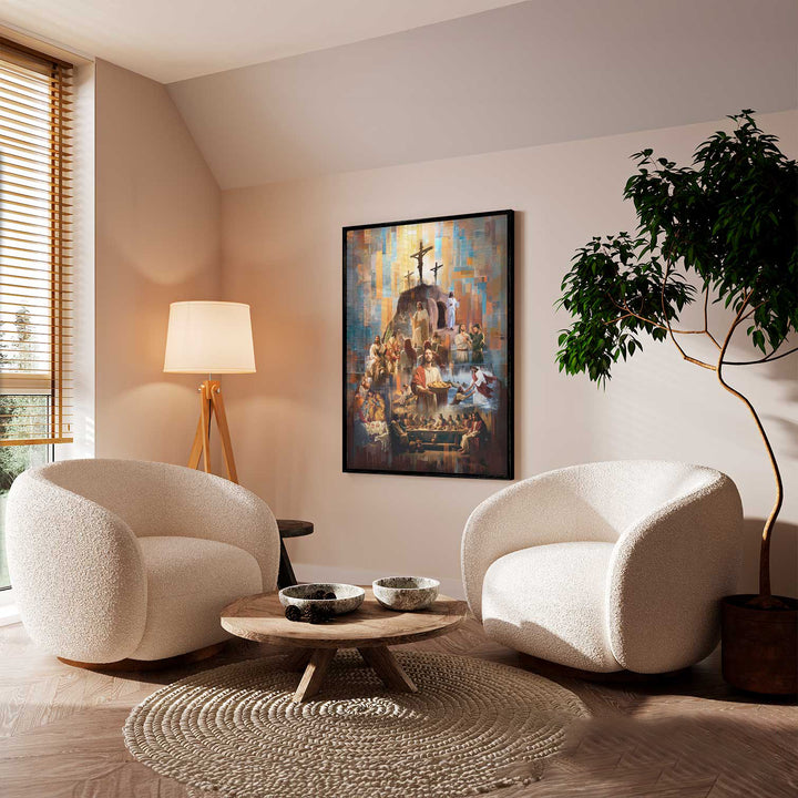 The Legacy of Christ Painting  Modern Christian Wall Art