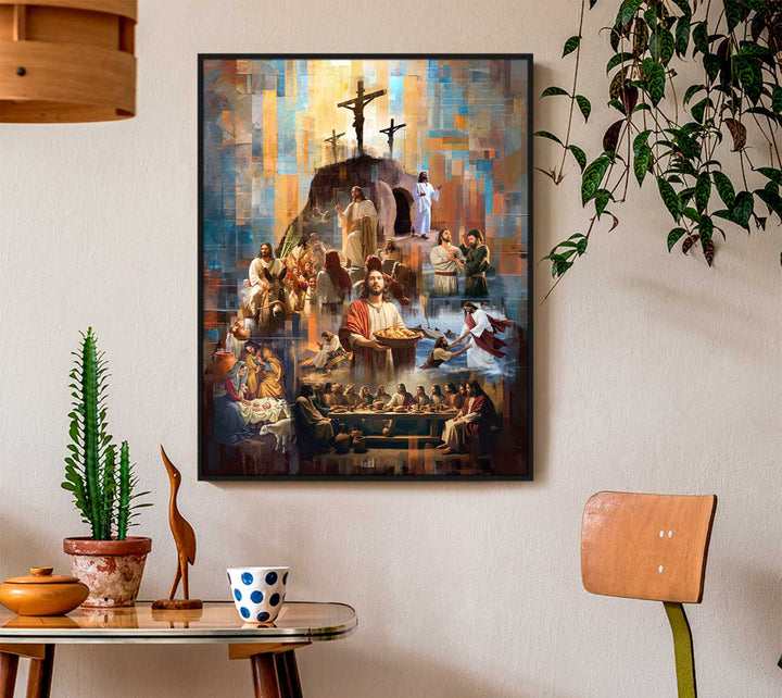 The Legacy of Christ Painting  Modern Christian Wall Art