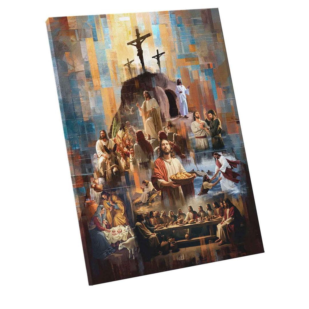 The Legacy of Christ Painting  Modern Christian Wall Art