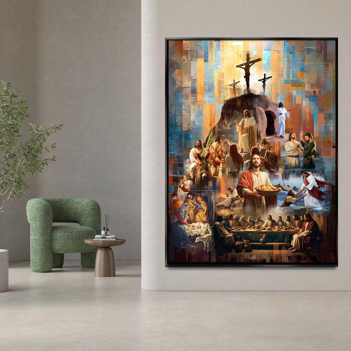 The Legacy of Christ Painting  Modern Christian Wall Art