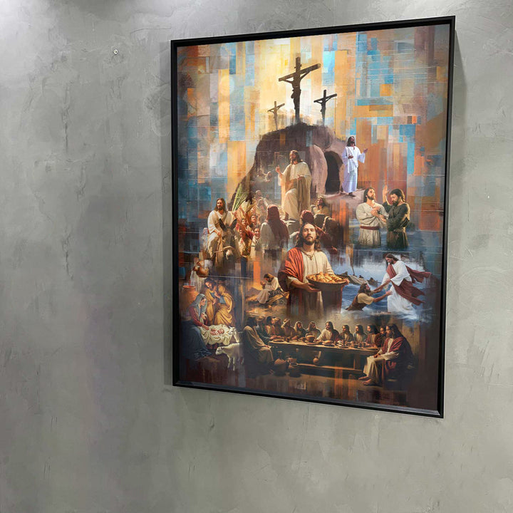 The Legacy of Christ Painting  Modern Christian Wall Art
