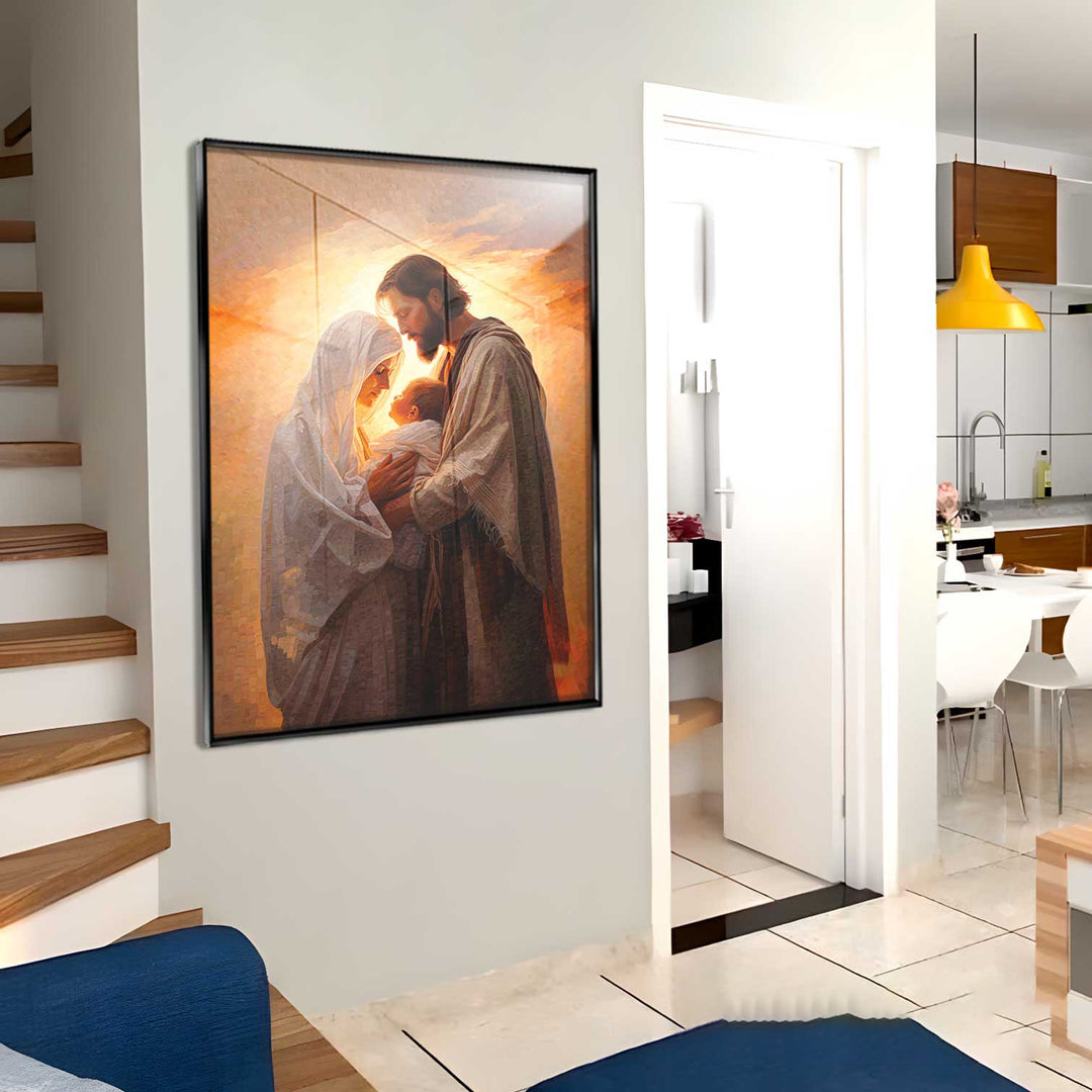 Realistic Holy Family Painting