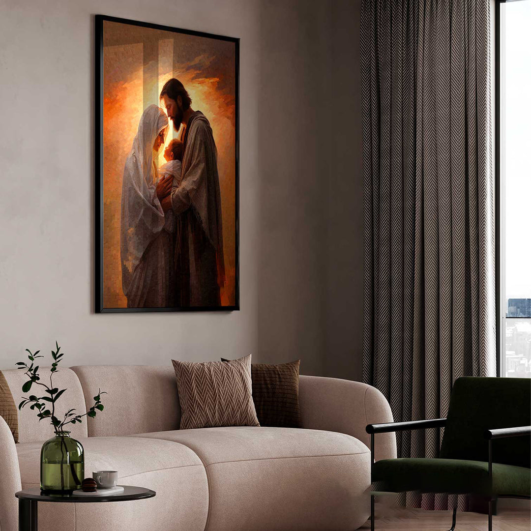 Realistic Holy Family Painting