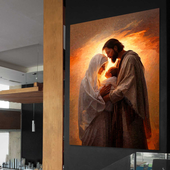 Realistic Holy Family Painting