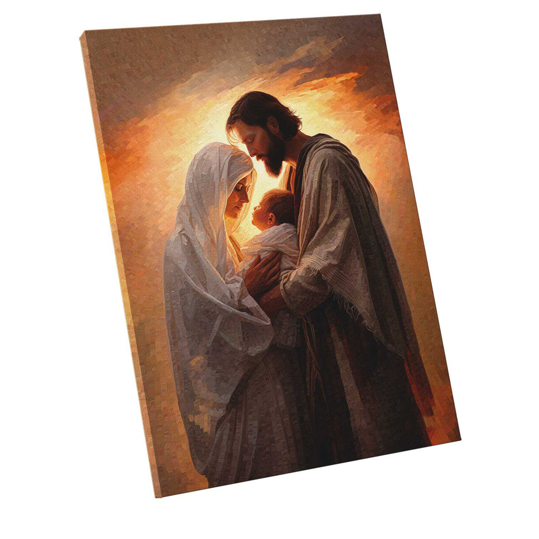 Realistic Holy Family Painting