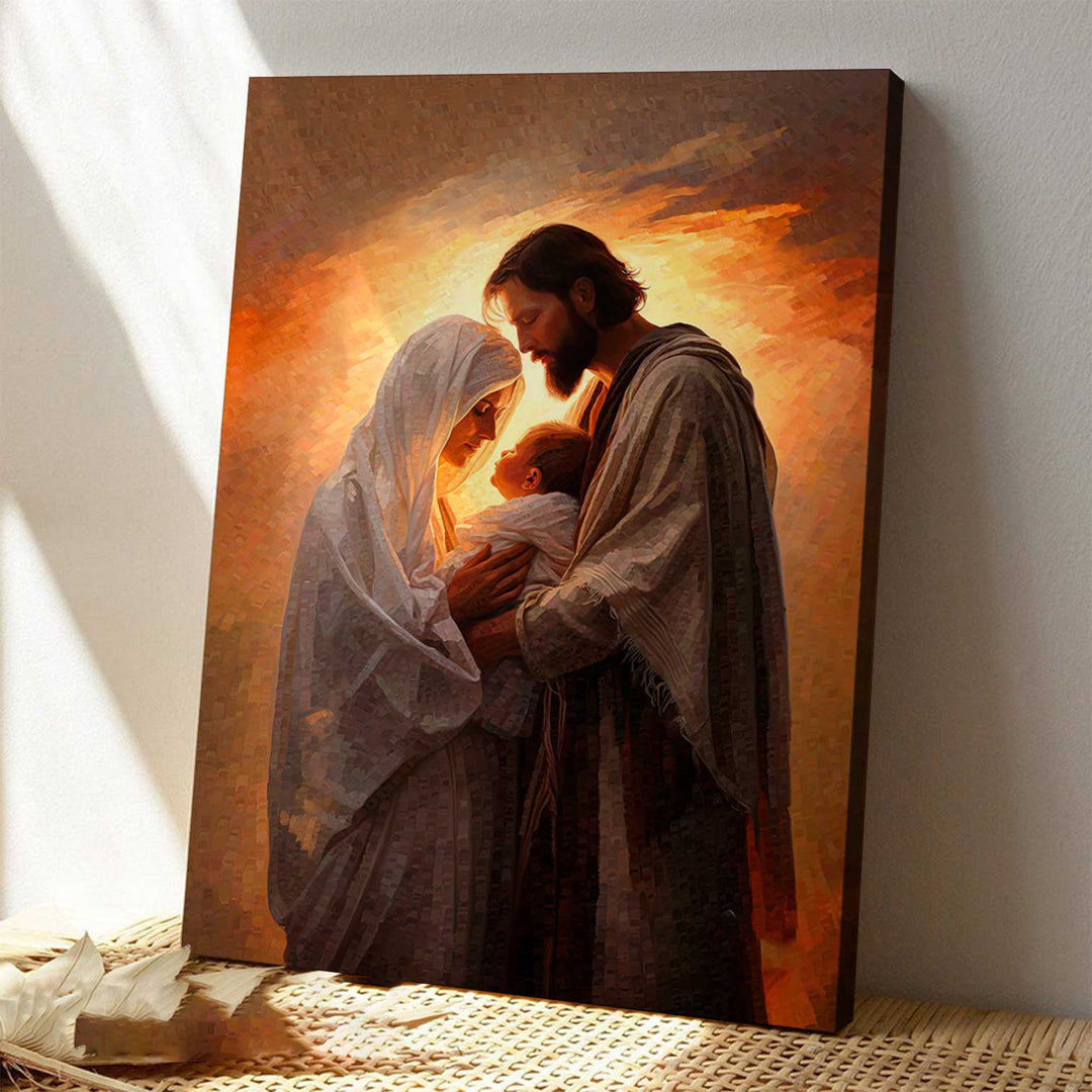 Realistic Holy Family Painting