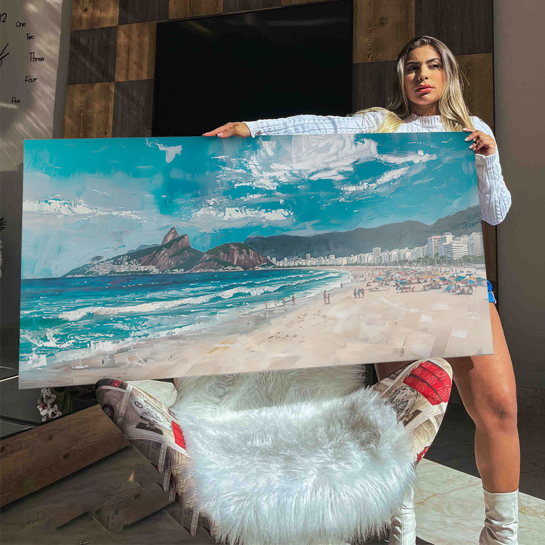 Copacabana Beach Rio de Janeiro Painting