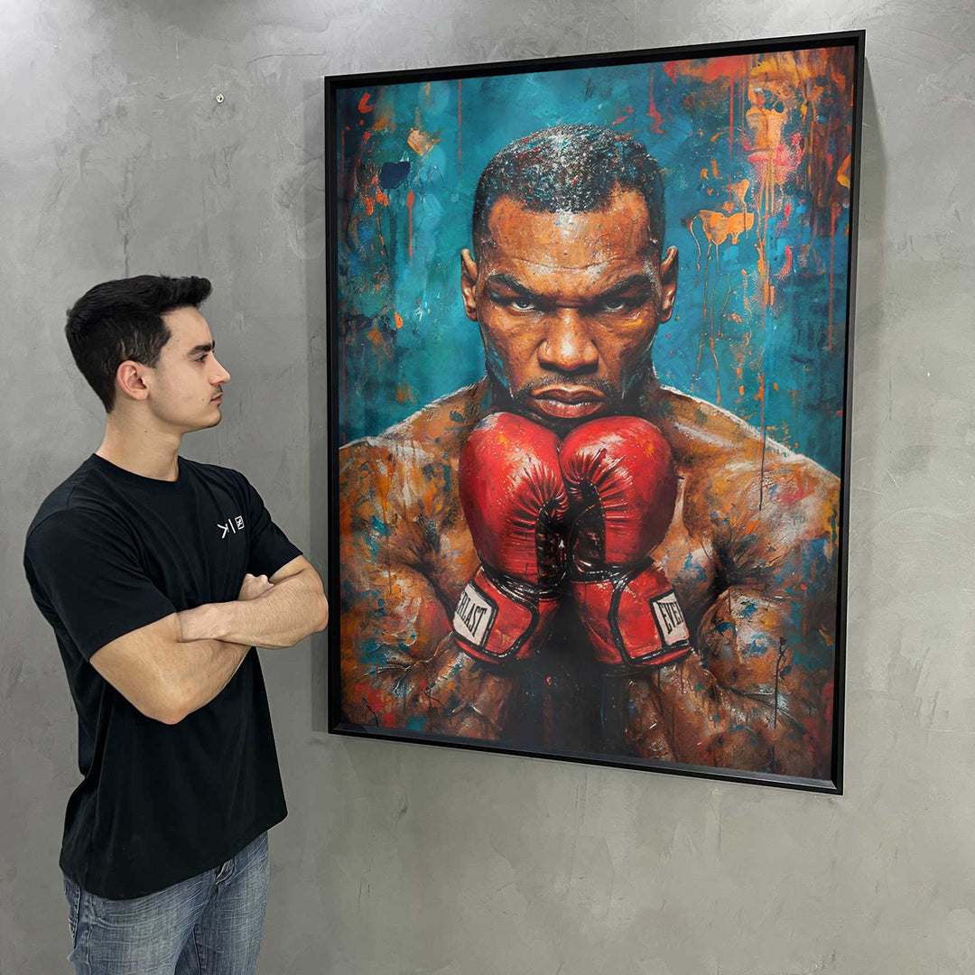 Glory and Power Legendary Boxer Mike Tyson Painting