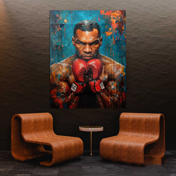 Glory and Power Legendary Boxer Mike Tyson Painting
