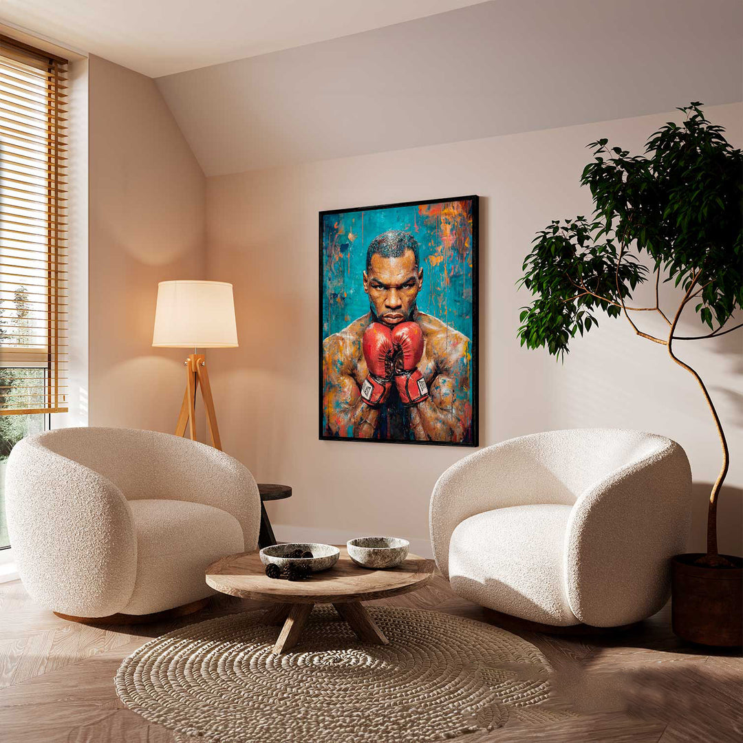 Glory and Power Legendary Boxer Mike Tyson Painting
