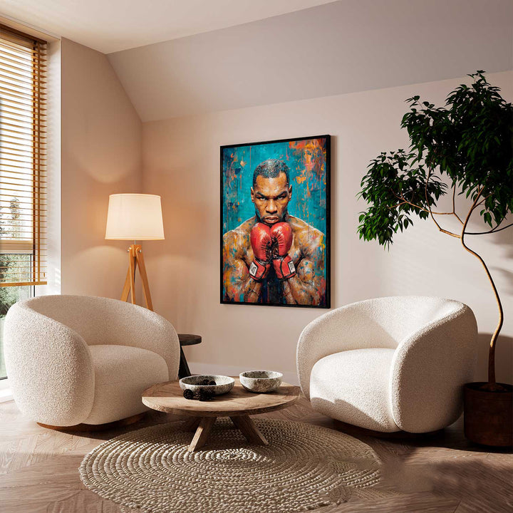 Glory and Power Legendary Boxer Mike Tyson Painting