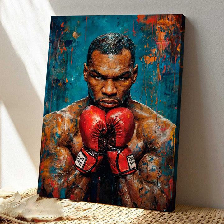 Glory and Power Legendary Boxer Mike Tyson Painting