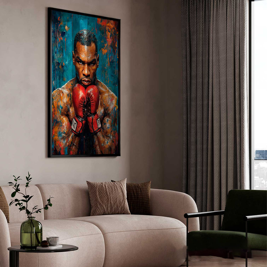 Glory and Power Legendary Boxer Mike Tyson Painting