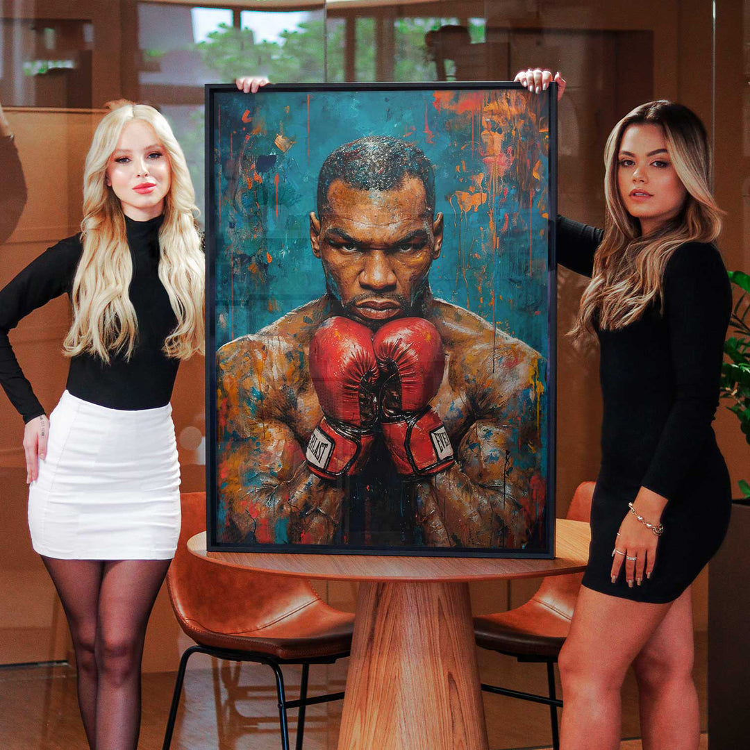 Glory and Power Legendary Boxer Mike Tyson Painting