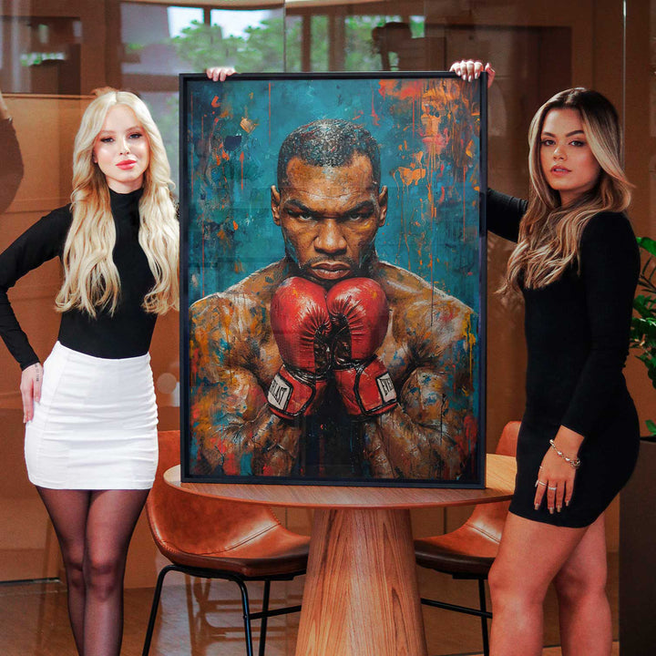 Glory and Power Legendary Boxer Mike Tyson Painting