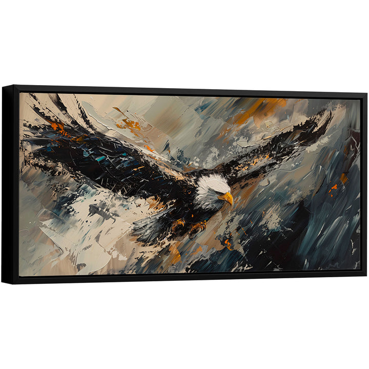 Abstract Painting Wild Flight Eagle Vision
