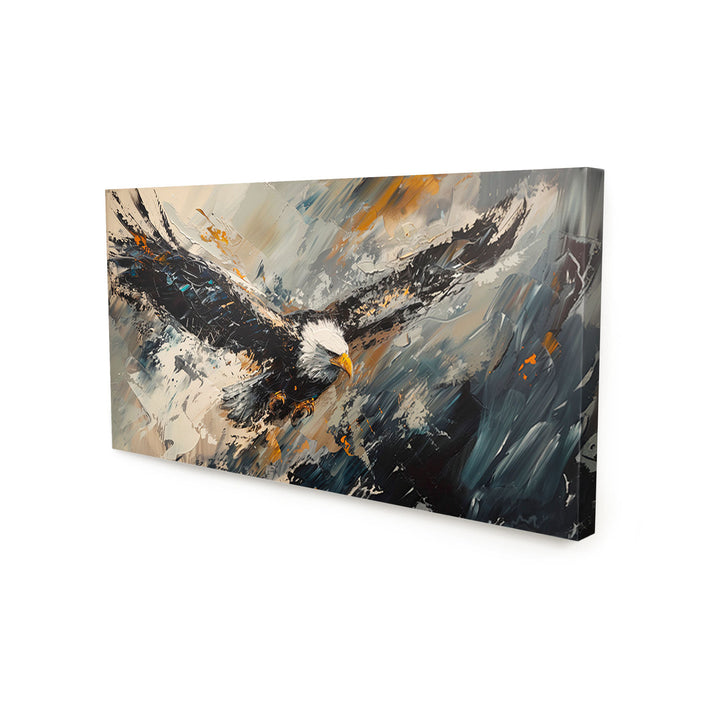 Abstract Painting Wild Flight Eagle Vision