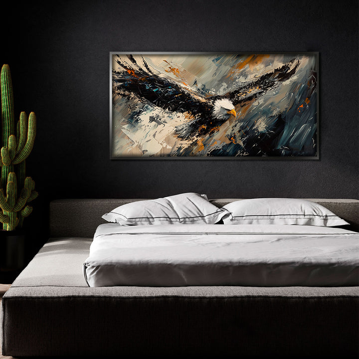 Abstract Painting Wild Flight Eagle Vision