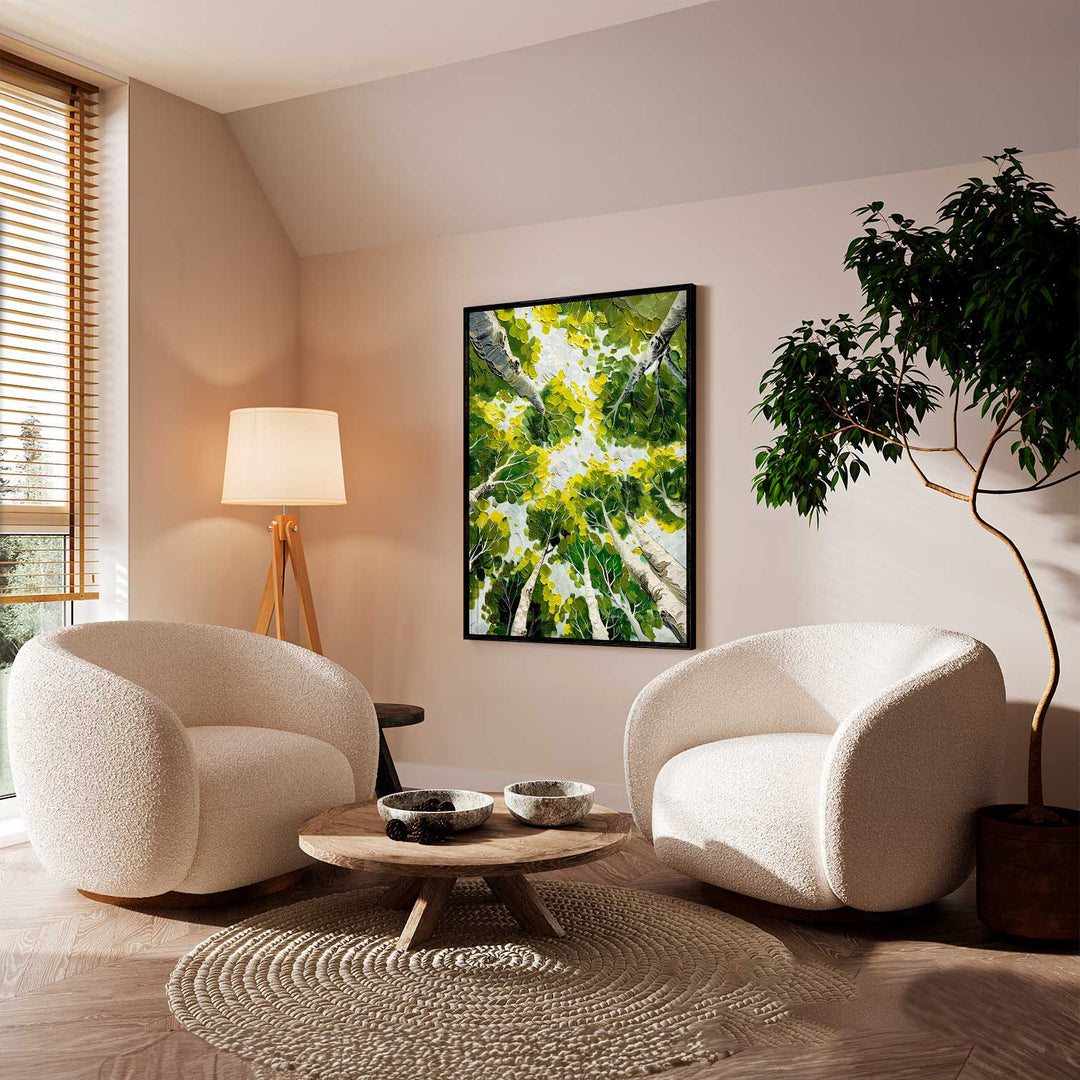 Trees in Perspective Calming Nature Painting