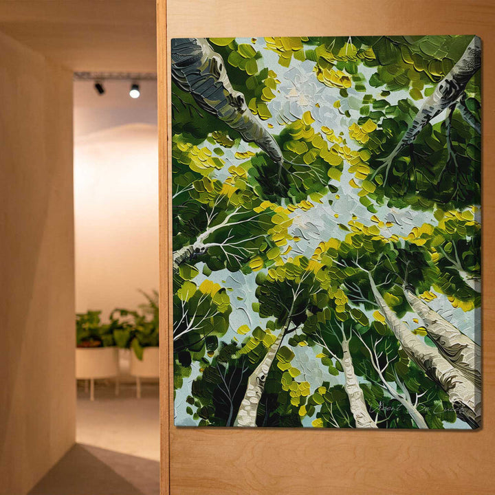 Trees in Perspective Calming Nature Painting
