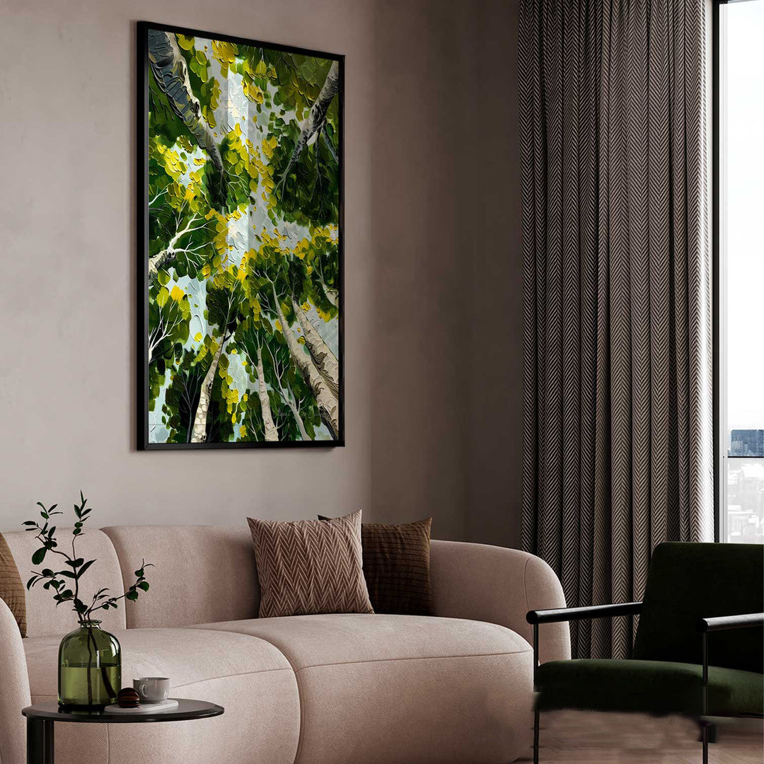 Trees in Perspective Calming Nature Painting