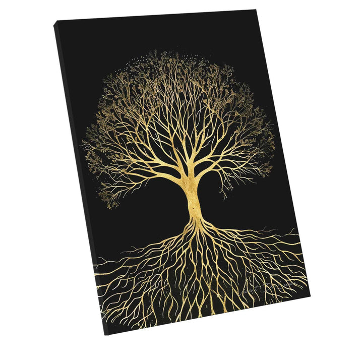 Radiant Tree of Life Abstract Canvas