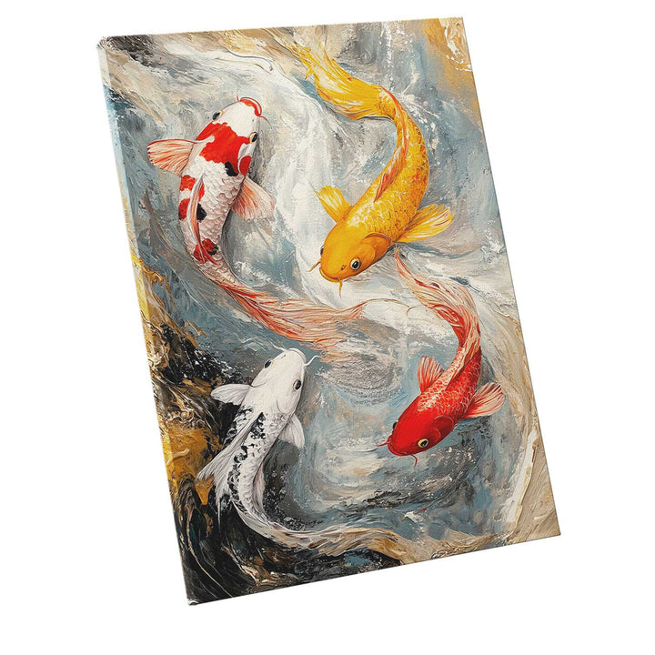 Carp in Harmony Abstract Painting
