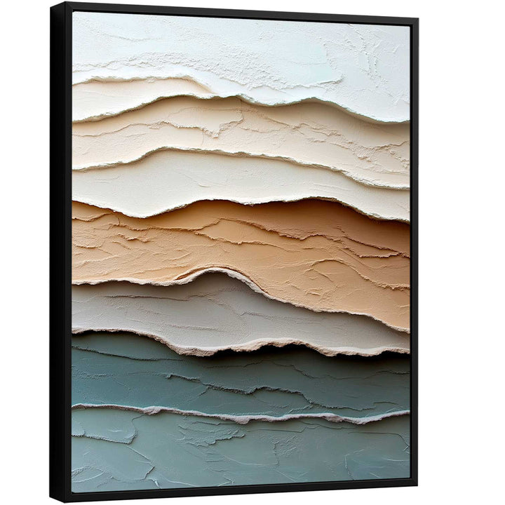 Smooth Layers Abstract 3d Canvas Print