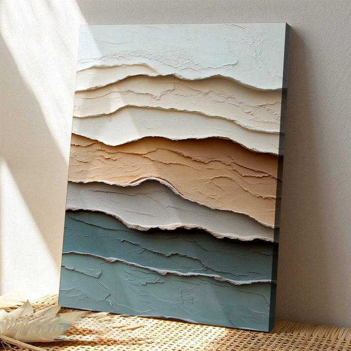 Smooth Layers Abstract 3d Canvas Print