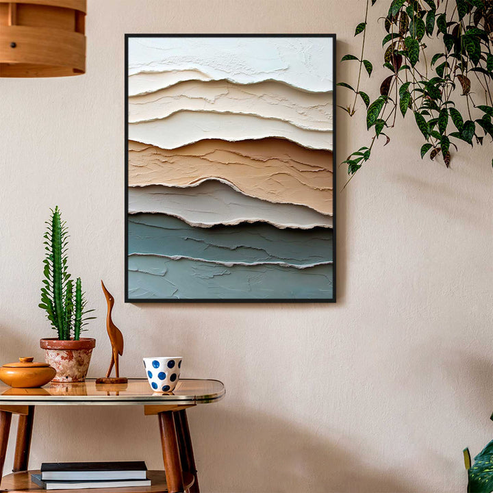 Smooth Layers Abstract 3d Canvas Print