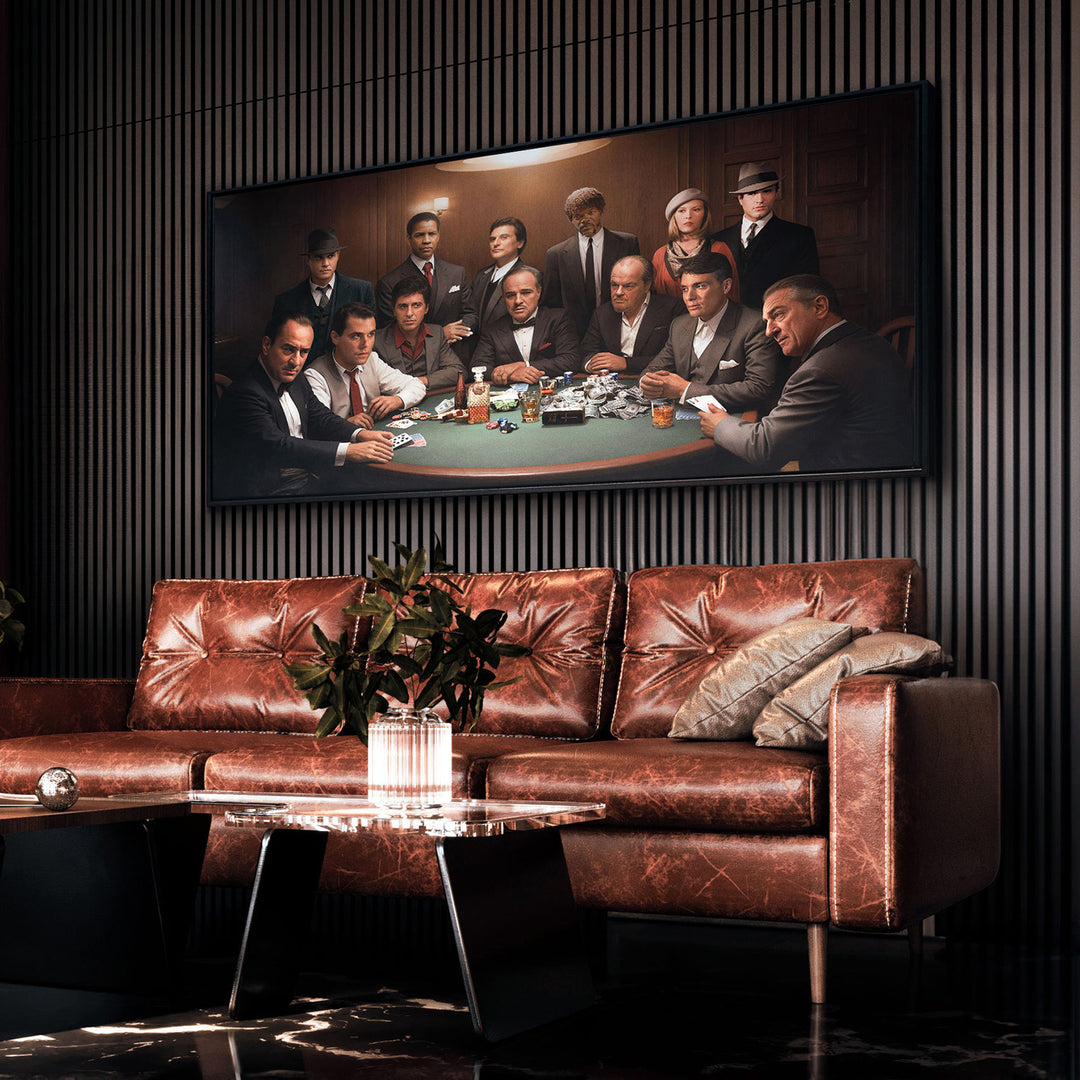 Gangsters Club Canvas Print – Dark Cinematic Art for Wall