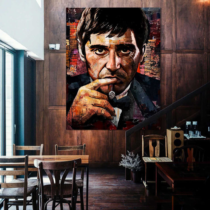 Tony Montana Scarface Pop Art Graffiti Painting