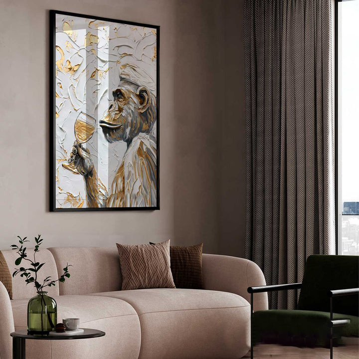 Gourmet Monkey Abstract Sucess Canvas print