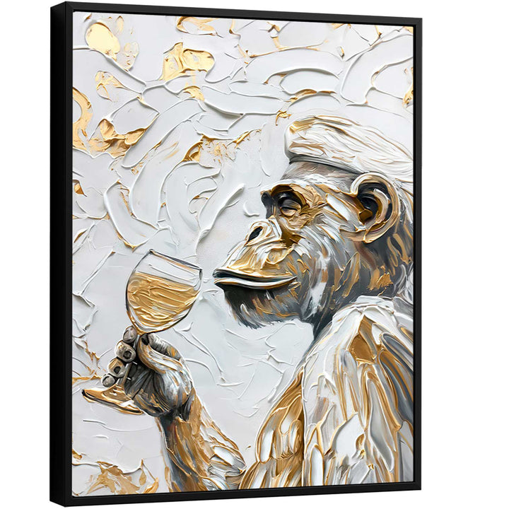 Gourmet Monkey Abstract Sucess Canvas print