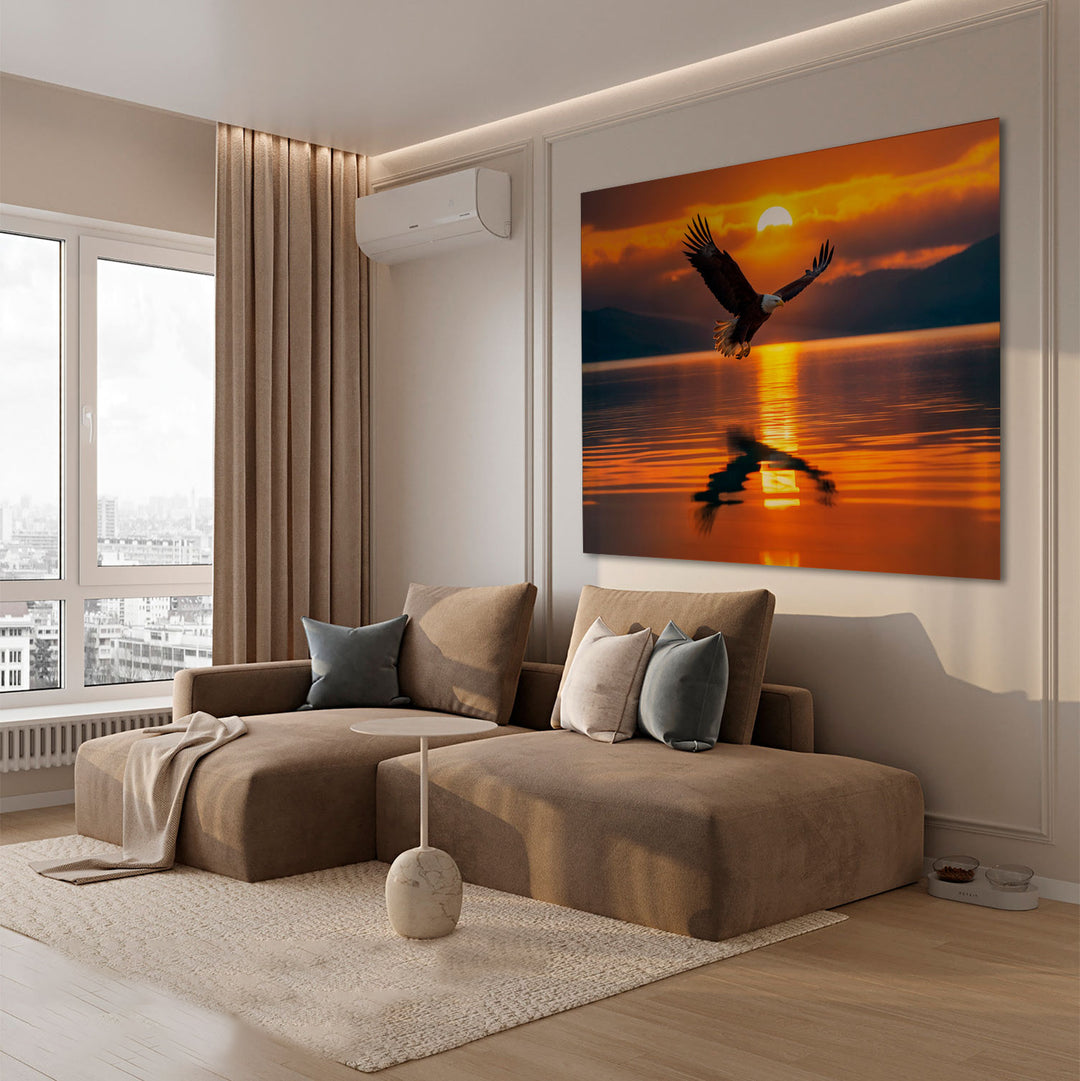 Eagle at Sunset Painting