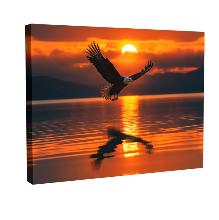 Eagle at Sunset Painting