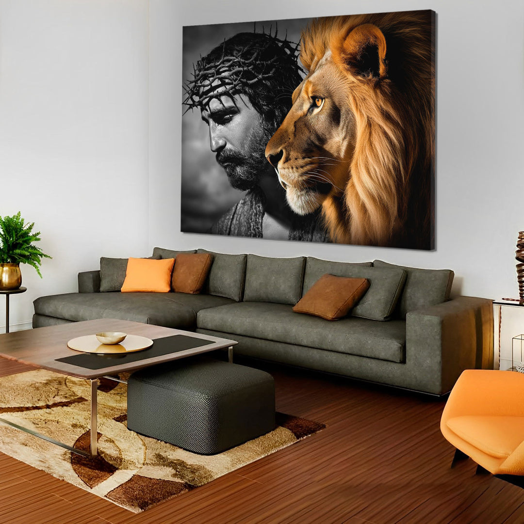Jesus the Lion of Judah Canvas Print