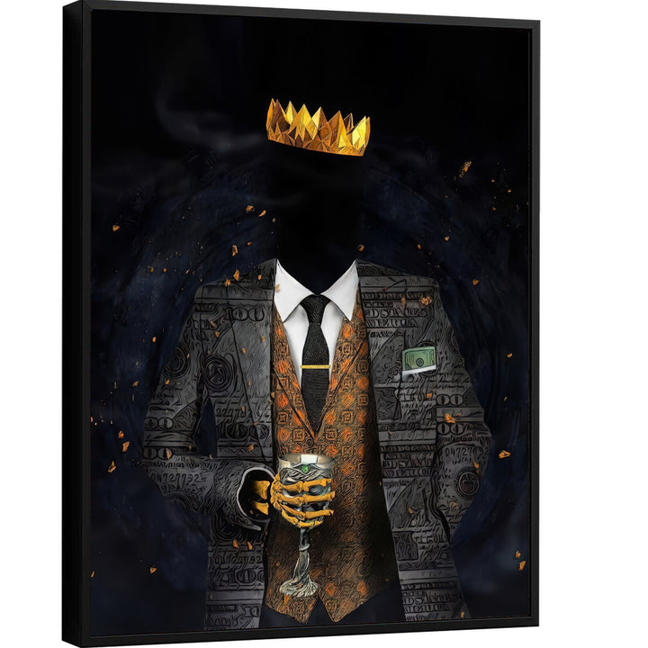 Men is King Money Success Canvas Print
