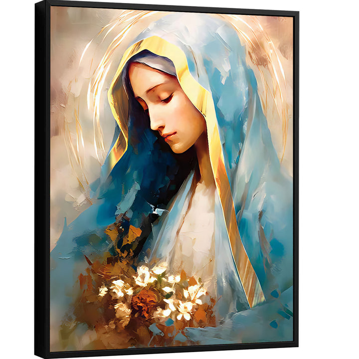 Mother Mary Our Lady of Grace  Virgin Mary Watercolor Painting, Spiritual Catholic Prints