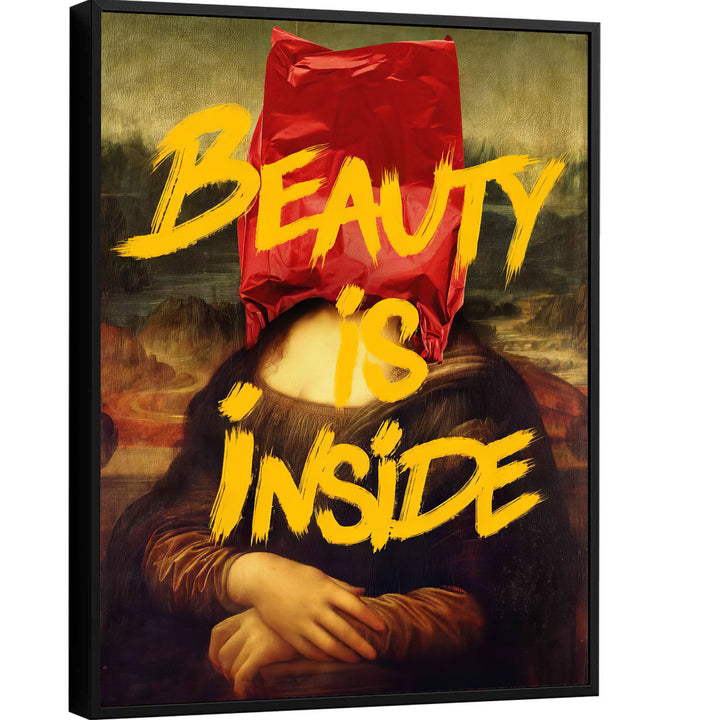 Mona Lisa Painting Beauty Is Inside Pop Art
