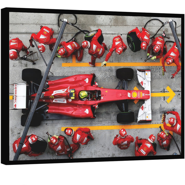Formula 1 Ferrari Speed Racing Canvas Print