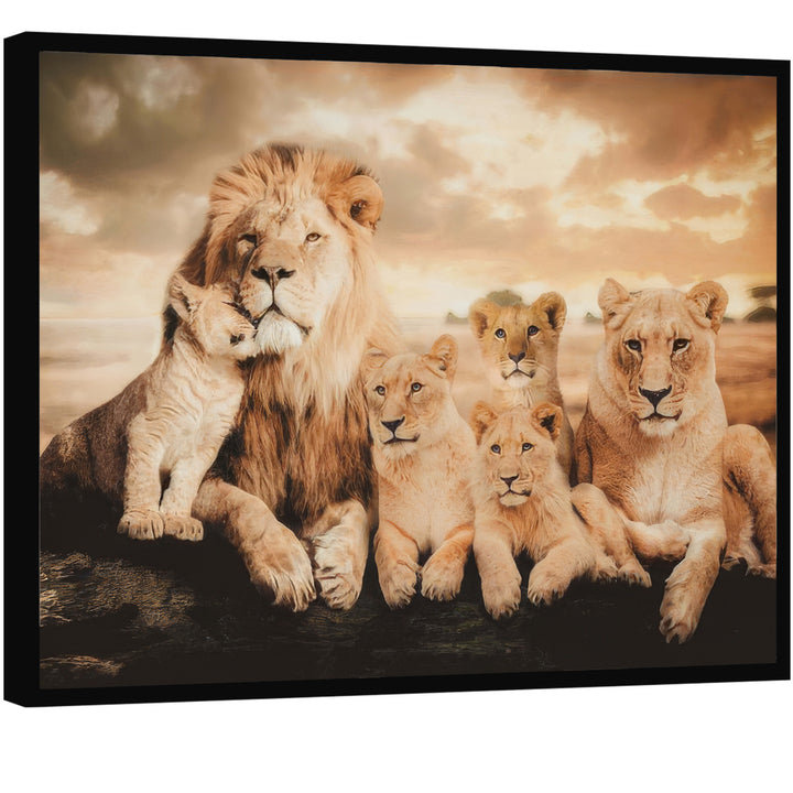 Lion Family Wall Art