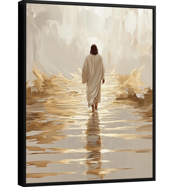 Jesus Walking on Water – Divine Light Canvas Art